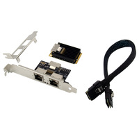 Kartu Jaringan Ethernet Gigabit Dual-Port Mini PCIe Intel I350-AM2 ST7242