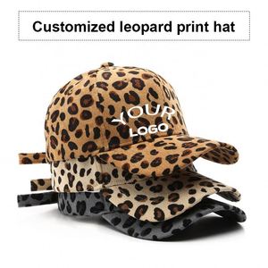 Factory Promotion Custom Blank Plain Leopard Print Cap Luxury Fashion Outdoor Design Baseball <b>Hat</b> - Product Image 3