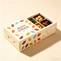 Boîte d'emballage de chocolat biodégradable écologique personnalisée avec étiquette privée OEM ODM Logo personnalisé Carton rigide Truffe