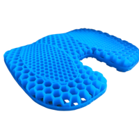 Coussin de siège en gel alvéolé pour soulager la pression et la douleur, pour chaise de bureau, voiture, fauteuil roulant, avec design respirant et rafraîchissant