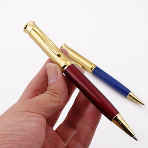 Stylo à bille de luxe pour le bureau, en métal, avec clip doré - Product Image 4