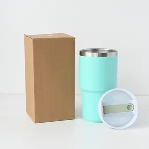 Custom 20oz 20 Oz Powder Coated Fitness Camping Travel Coffee Mug Double Wall Insulated Coffee Cup Stainless Steel Tumbler