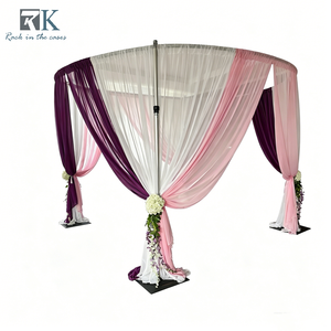 Wedding Canopy <b>Frame</b> Aluminum Pipe and Drape <b>Backdrop</b> Stand - Product Image 1