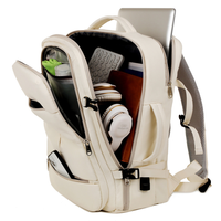 Grande capacité femmes hommes poches multiples et fermetures éclair sacs pour ordinateur portable nouveau Style USB voyage d'affaires sac à dos
