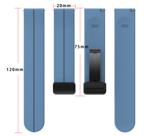 Bracelet de montre 20mm 22mm officiel en silicone de même style avec boucle magnétique forte pour <span class=keywords><strong>Huawei</strong></span> GT GT3 <span class=keywords><strong>watch2</strong></span> watch3 - Product Image 4