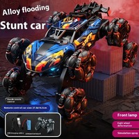 6 ruedas de aleación RC coche 4WD transformar Control remoto Drift Stunt todoterreno escalada camión volquete juguete recargable para niños