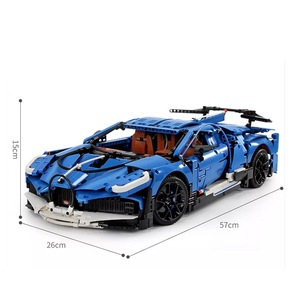 Juego de bloques de construcción modelo coche <span class=keywords><strong>Bugatti</strong></span> Divo para niños, juguete de construcción con ladrillos serie Technic, a precio de fábrica - Product Image 6