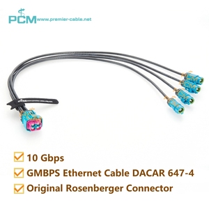 Cable divisor Ethernet automotriz 4 en 1 impermeable H-MTD x4 para kit de desarrollo NVIDIA AGX <span class=keywords><strong>Thor</strong></span> para conducción autónoma en vehículos - Product Image 2
