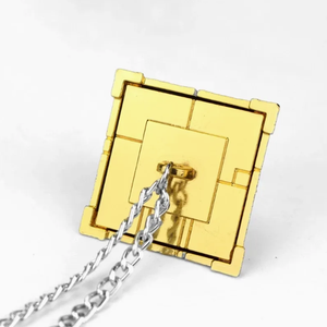 Kalung Anime Yu-Gi-<span class=keywords><strong>Oh</strong></span>! Liontin 3D Besar Yugi Muto, Custom dari Paduan Seng Berlapis Elektroplating - Product Image 2