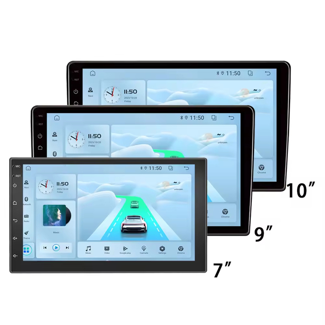 7 Inch Universal Car Radio DVD Stereo Player Multimedia Wireless Carplay Android Auto GPS Bluetooth Touch Screen Head Unit 2-Din