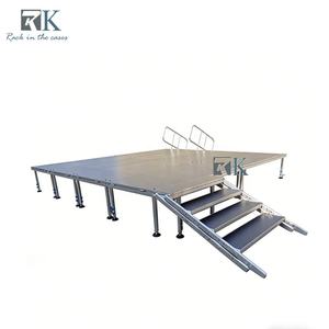 Barrières de sécurité pour scène en aluminium, installation facile, quatre pieds - Product Image 1