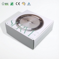 Boîte d'expédition en carton ondulé écologique avec fenêtre découpée, isolée en aluminium, pour aliments, vaisselle et cadeaux