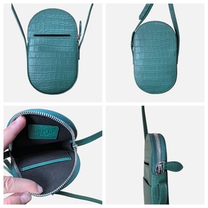 OEM ODM personalizzato goffrato modello di coccodrillo in vera pelle da donna con <span class=keywords><strong>cellulare</strong></span> a tracolla borse a tracolla da donna Mini borse da donna - Product Image 2