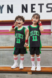 بدلات رياضية صيفية للأطفال 2026 من البوليستر الشبكي لكرة السلة، زي موحد للأولاد من بولو كارلس - Product Image 5