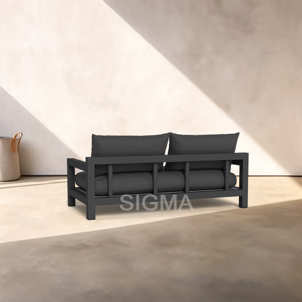 outdoor set luxury garden line hotel home good modern loveseat metal aluminum sofa patio furniture