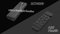 Télécommande de chevet à double source lumineuse RCT 4009-RF433 BLE, commande vocale, portée 10m, code fixe pour lits intelligents et fauteuils de massage