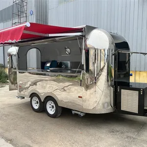 ETO High Quality food airstream trailer fully equipment Mobile Ice Cream Food Truck concession food trailer For Sale