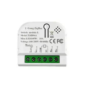 Geen Condensator Smart Life/Tuya App Control Google Alexa Voice 1 Gang Tuya Zigbee Smart Switch Module Neutraal Geen Neutraal