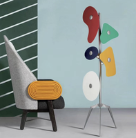 Lampe de chevet ou de sol LED CHUSE au design moderne et coloré avec prise G9, corps en fer sablé pour salon ou hôtel