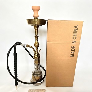 Cachimba Estilo Egipcio, de Aleación de Zinc con Base de Vidrio, un Solo Tubo, Acabado Esmerilado, para Uso en Bares y Salones - Product Image 5