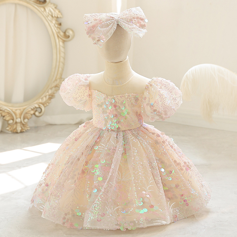Christmas Dress For Girls St Toddler Baby Birthday Party Princess  Christening Gown Kids Sequin Sleeveless Tutu New Year Costume| Alibaba.com
