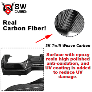 Difusor Trasero de Fibra de Carbono para <span class=keywords><strong>BMW</strong></span> Serie 4 <span class=keywords><strong>Gran</strong></span> <span class=keywords><strong>Coupé</strong></span> G26 425i/430i/<span class=keywords><strong>M440i</strong></span> 2020+, Labio del Parachoques Trasero, Ajuste Perfecto, Kit de Carrocería - Product Image 2