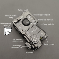 LWXC Indicateur laser P4 tout métal CNC anodisé vert + IR, lampe frontale extérieure, pointeur laser vert
