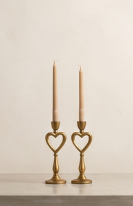Candle Holder Gold Finish Heart Design Decorative Metal Candlestick Stand Elegant Table Centerpiece for Wedding Home Event Decor - Product Image 6