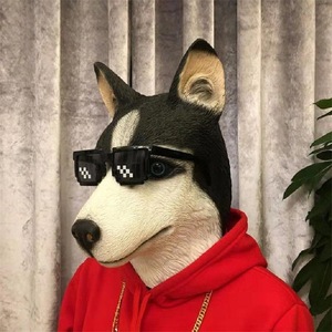 Máscara Divertida <span class=keywords><strong>de</strong></span> Animales para Cosplay, Máscara <span class=keywords><strong>de</strong></span> Perro y Caballo, Disfraces <span class=keywords><strong>de</strong></span> Halloween para TV y Cine, Accesorios <span class=keywords><strong>de</strong></span> Disfraces - Product Image 3