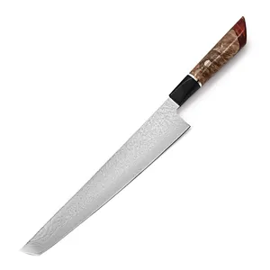 Кухонные ножи из дамасской стали, 67 слоев, поварской нож ручной работы, японский нож Gyuto