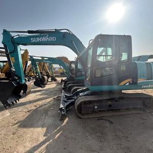 Excavatrice Sunward Swe90E avec une masse opérationnelle de 9 tonnes, composants principaux incluant moteur, boîte de vitesses, pompe, roulement - Product Image 3