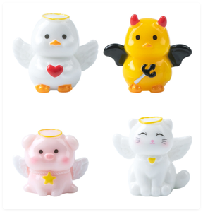 3Dミニ樹脂人気ヨーロッパ人工動物コレクション豚アヒル鶏猫翼の小さなミニチュア小さな天使の置物 - Product Image 5