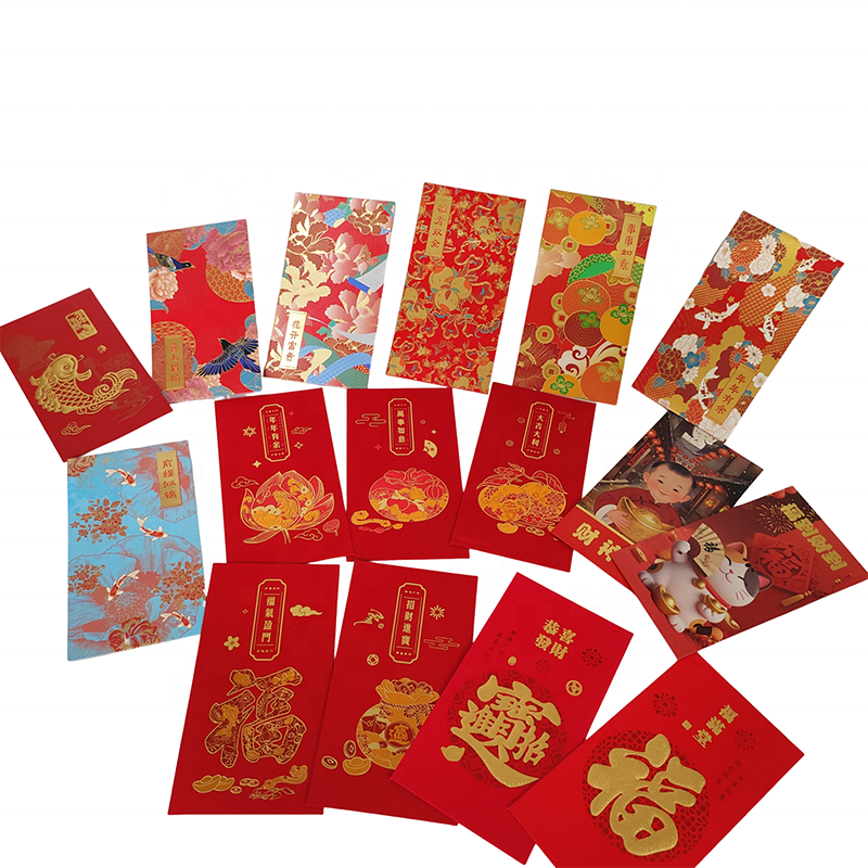 Customized Traditional Red Envelope 3D Gold