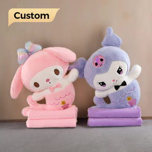 Được Cấp Phép Kuromi Đa Sử Dụng Sang Trọng Đồ Chơi Nhồi Bông Chức Năng Kép Trẻ Em Còn lại Chăn Ngoài Trời Làm Mát Đệm Trang Trí Gối - Product Image 1
