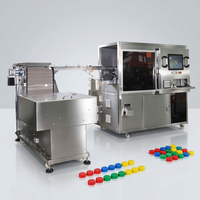 Ligne de codage laser QR entièrement automatique pour bouchons de bouteilles « Chestny ZNAK » |   Alimentation/tri automatiques, lecture/vérification, rejet, comptage et emballage en boîte
