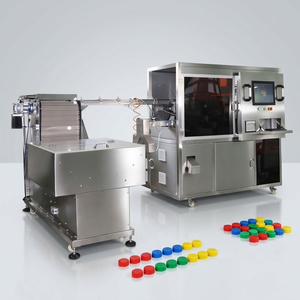 Ligne <span class=keywords><strong>de</strong></span> codage laser QR entièrement automatique pour bouchons <span class=keywords><strong>de</strong></span> bouteilles « Chestny ZNAK » |   Alimentation/tri automatiques, lecture/vérification, rejet, comptage et emballage en boîte - Product Image 1