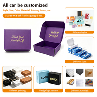 Caja de Cartón Corrugado Ecológica con Estampado Dorado para Envíos de Pequeñas Empresas, Precio al por Mayor