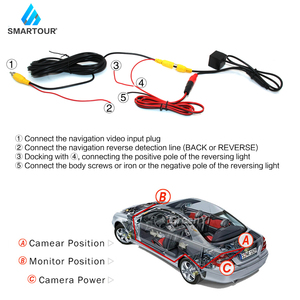 Smartour 4/8/12 LED Phía Sau Máy Ảnh Xe Hơi Đảo Ngược Trở Lại Hình Ảnh Tự Động Bãi Đậu Xe Xếp Màn Hình Chống Thấm Nước Phía Sau Xem Máy Ảnh Cho Xe Hơi - Product Image 6