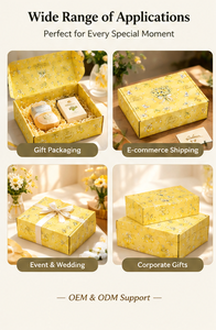 Caja de Regalo Plegable de Cartón Corrugado, Impresión Personalizada Vívida, Material Reciclable, Múltiples Tamaños, Empaque de Marca, Caja de Regalo Impresa Personalizada - Product Image 4