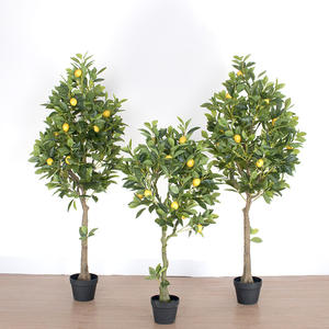 2024 Simulation plante d'intérieur avec des fruits avec Pot <span class=keywords><strong>citronnier</strong></span> décoration de la maison plante verte plateau plante Simulation arbre - Product Image 3