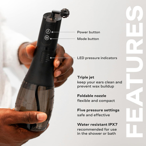 Nettoyeur d'<span class=keywords><strong>oreilles</strong></span> électrique automatique OEM ODM, flexible, à impulsions, réglage multi-mode, étanche, <span class=keywords><strong>appareil</strong></span> d'irrigation auriculaire - Product Image 2