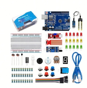 Kit de Componentes UNO R3 Base Combo con Placa de Pruebas de 400 Puntos, Kit de Aprendizaje para Principiantes con Arduino UNO - Product Image 1