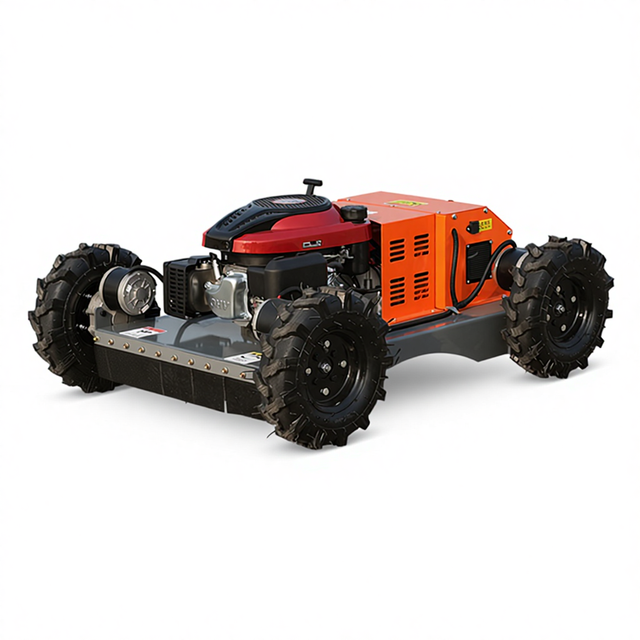 Geolocation Optimization GPS Electric Robotic Lawn Mower with 15HP Engine Remote Control 680m Range