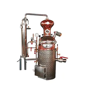 Boben Hot 2L 5L All Hand-Made Craft Moonshine Pot Still Copper Alembic Still Small Test Alcohol Stills for Home Use