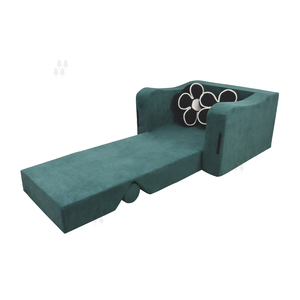 Koyu yeşil sünger sıkıştırma kanepe yatak odası ve oturma odası için şık katlanır koltuk yatak kombinasyonu - Product Image 5