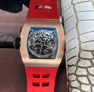 Montre mécanique pour homme de haute qualité, de forme tonneau, mouvement automatique 30-01, montre de créateur tendance. - Product Image 2