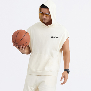 Venta al por mayor de ropa deportiva de gimnasio para hombre 3D Fitness culturismo camiseta con capucha de secado rápido gran Camiseta sin mangas con capucha atlética logotipo personalizado - Product Image 1