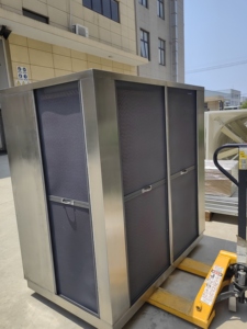 พัดลมม่านน้ำแบบบูรณาการสแตนเลสเครื่องปรับอากาศระบายความร้อนด้วยน้ำสำหรับโรงงานการประชุมเชิงปฏิบัติการ - Product Image 3