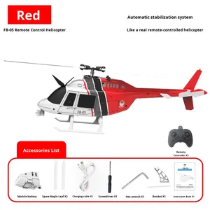 6CH 전동 2.4G 1/33 RC 플라이바리스 모델 헬리콥터 6축 자이로 기압계 고도 설정 초보자용 무선 조종 장난감 1080p - Product Image 6