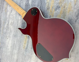 Guitarra Eléctrica Geake LP-11 Tiger Stripe LP con Puente Pequeño, Detalles Dorados, Cuerpo <span class=keywords><strong>de</strong></span> <span class=keywords><strong>Arce</strong></span>, Acabado Marrón, Excelente Sensación al Tocar y Tono - Product Image 4